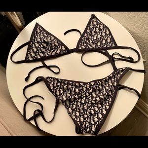 Blue Dior Oblique Bikini